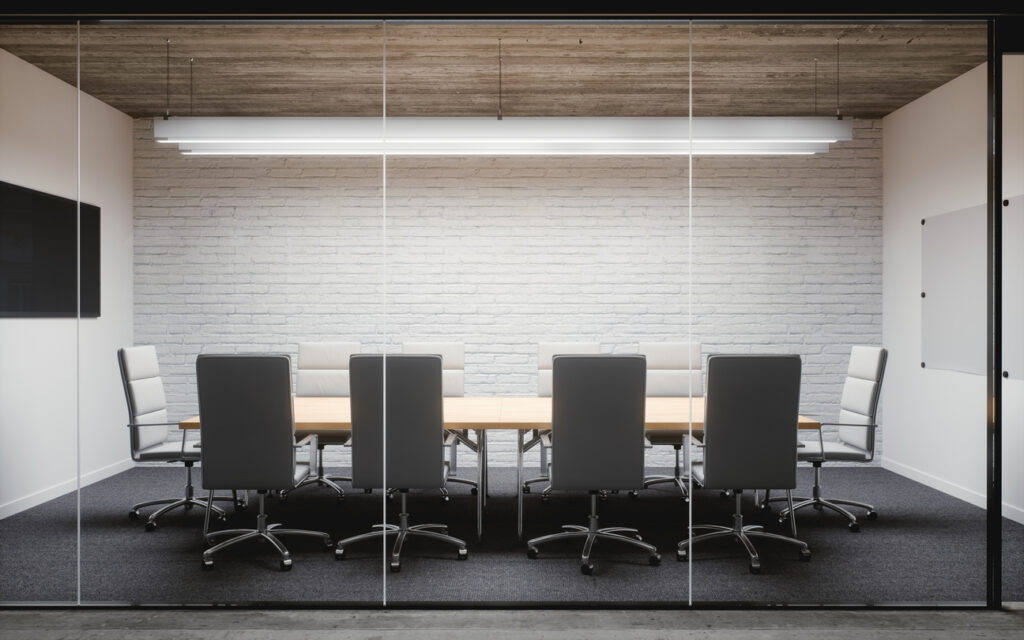 Photo of an empty conference room