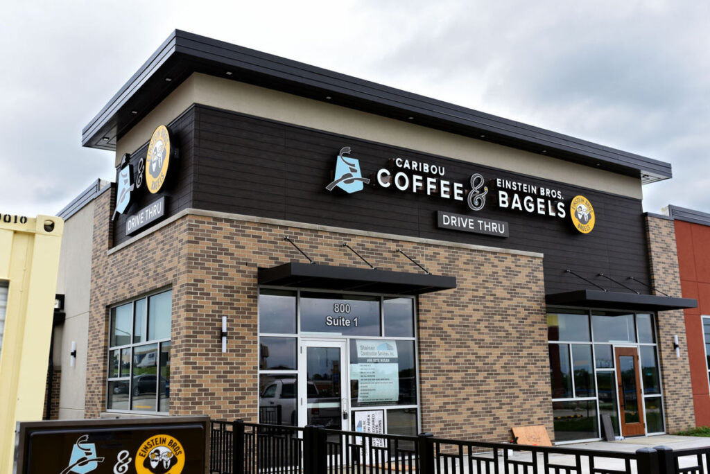Photo of Caribou Coffee and Einstein Bros. Bagels store