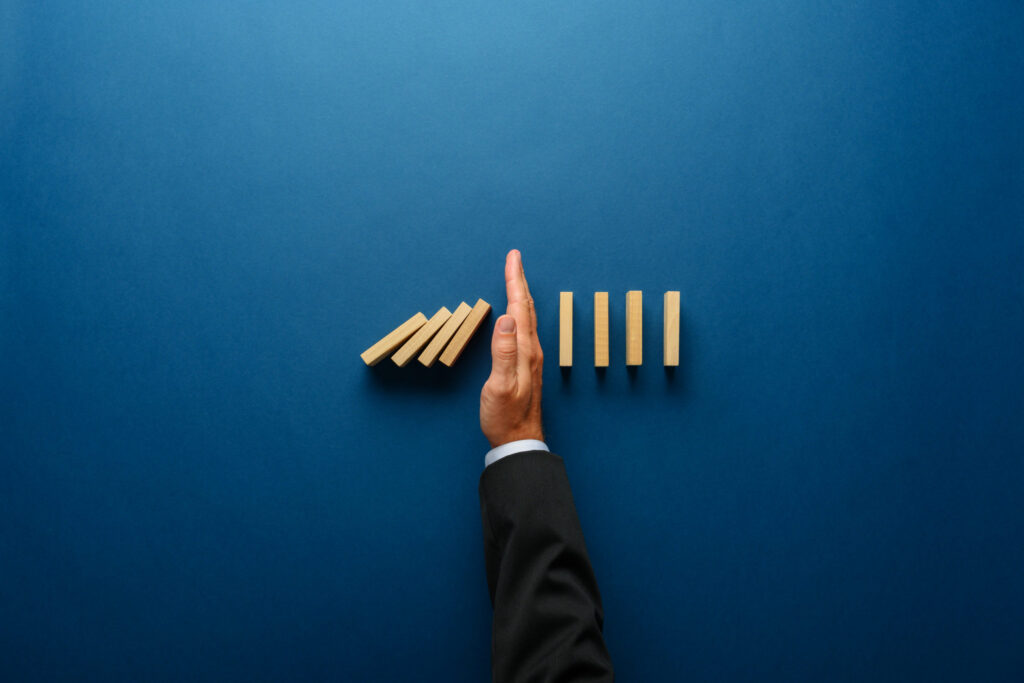 Business crisis management conceptual image