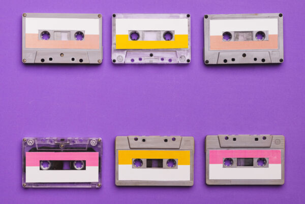 Image of cassette tapes to represent analog technology
